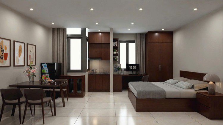 cho thuê nhà làm chdv mỹ Đình 1 nam từ liêm – 50m2 x 4 tầng 1 tum Cho thuê CHDV đường Tân Mỹ Nam Từ Liêm